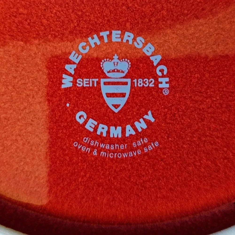 Waechtersbach Germany Red Christmas Tree Dinner Plate 10 Inch Ceramic Holiday